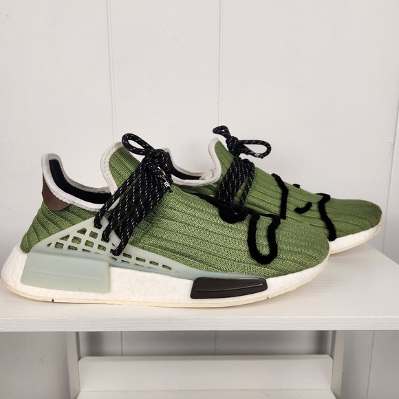 Adidas NMD Human Race X BBC Ice Cream X Pharrell Running Dog Mens 9.5 Green  Shoe